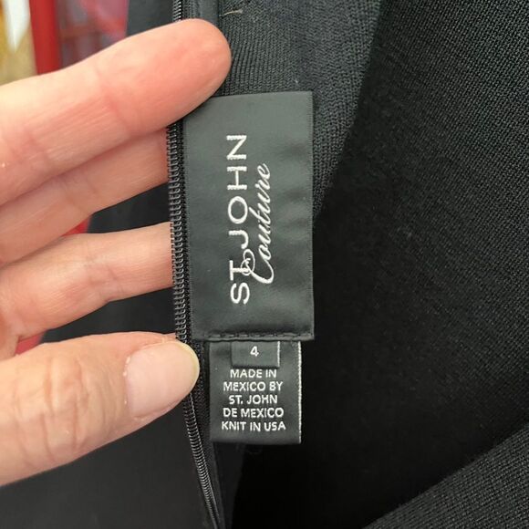 Vintage St John Couture Shift Dress size 4 - Picture 5 of 7